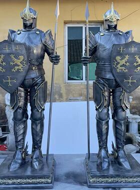 欧式迎宾雕塑摆饰古罗马武士酒吧