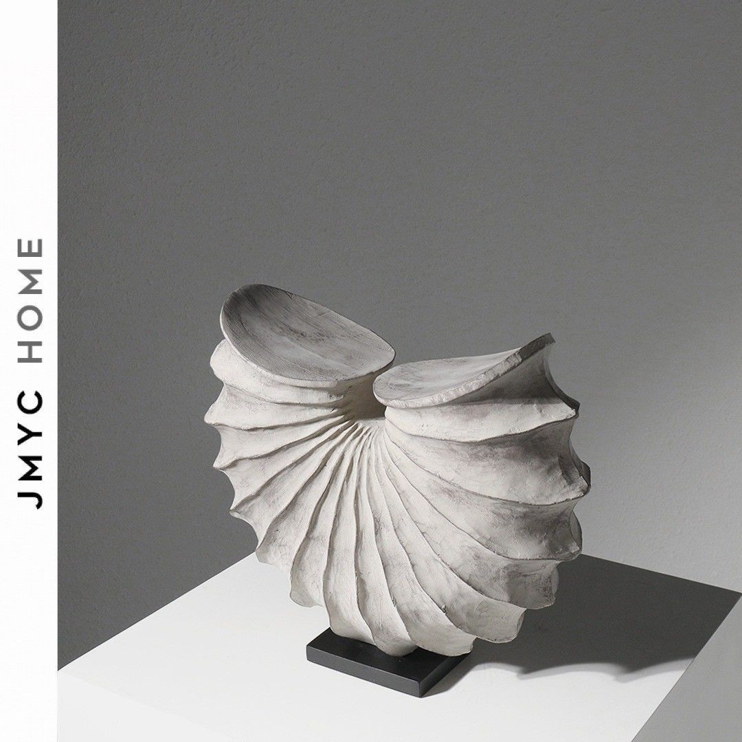 简约创意软装饰品轻奢几何树脂摆件样板房间售楼处电视柜艺术摆设 - 图2