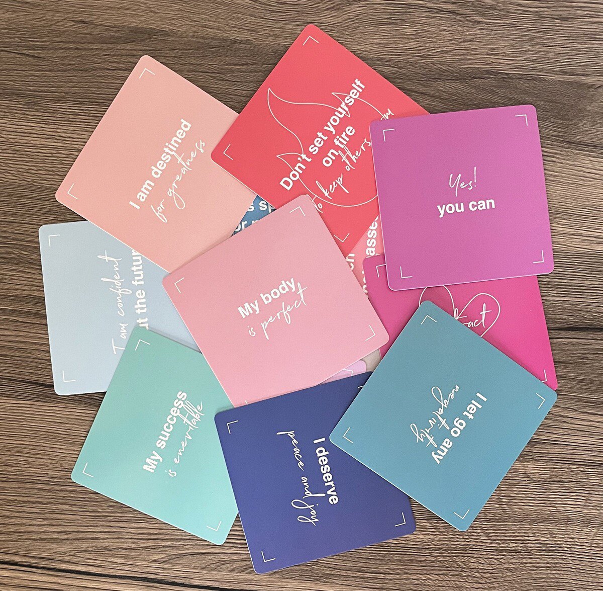 日常鼓励卡片 Daily Inspiration Cards英文激励肯定卡60张白卡纸