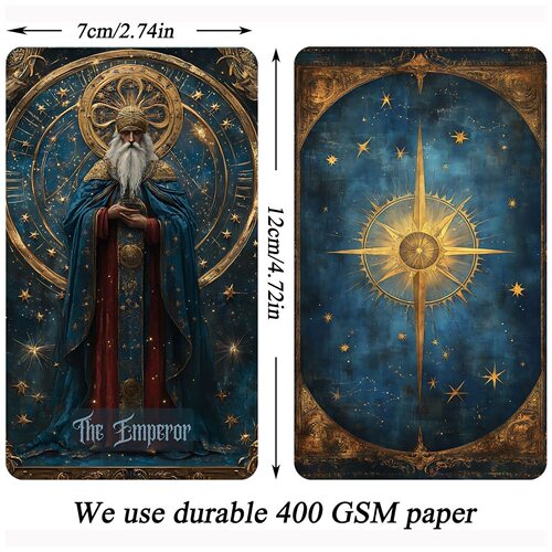原创 蓝梦塔牌Celestial Tarot 天地盖12X7CM 78张 英文卡牌游戏 - 图1