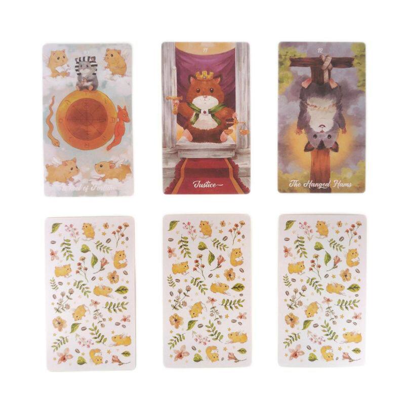 小仓鼠塔罗Hams Tarot 12x7cm英文卡牌游戏 带纸质说明