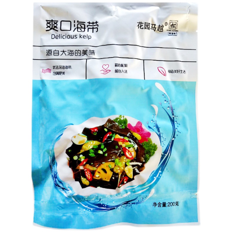 爽口海带开袋即食下饭菜裙带菜海白菜海带片根小咸菜酸甜辣口包邮-图3