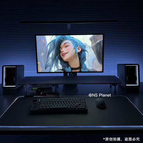 RGB发光鼠标垫超大号定制游戏电竞键盘垫电脑办公桌垫加厚防滑垫 - 图1