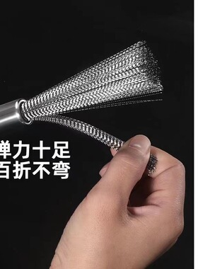 不锈钢清洁锅擦钢丝洗锅刷子锅刷厨房专用刷锅神器铁锅刷家用