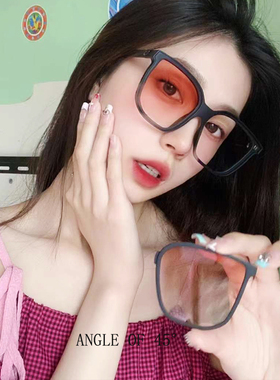 装饰方框男女可拆卸渐变墨镜新品