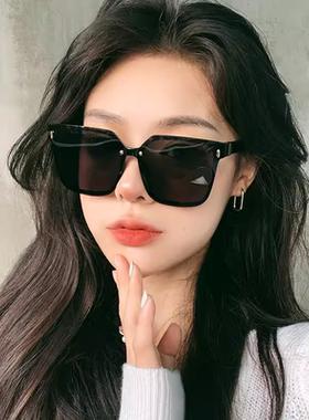 偏光方形个性女超大框TR墨镜新品