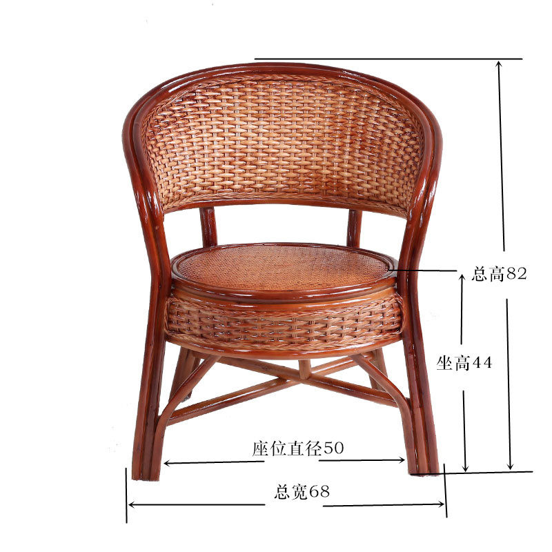 阳台休闲藤椅天然真藤编织椅子老人单人靠背椅咖啡椅通风座椅家用,淘宝优惠券,粉丝福利购,淘宝优惠卷