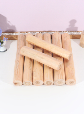 创意原木木桩去皮圆木段杉木栅栏