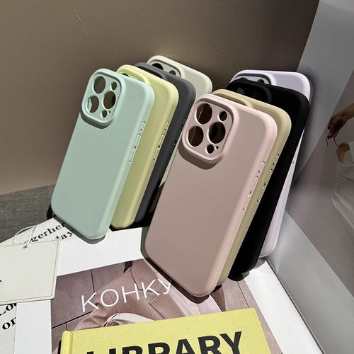 美拉德棕一体硅胶相机按键全包适用苹果17Promax手机壳液态硅胶iphone16Pro镜头保护套纯色耐脏14软13防摔15 - 图0