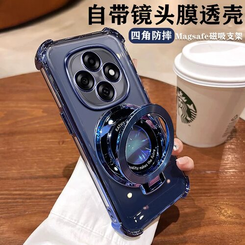磁吸支架适用oppoa6pro手机壳OPPOA6max新款A5pro四角气囊防摔A5活力版全包带镜头膜A3保护套A2男女款A1外壳S - 图2