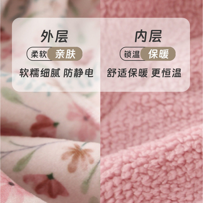 婧麒婴儿半边绒连体衣宝宝家居服冬季加绒保暖宝宝内穿按扣长袖冬,淘宝优惠券,粉丝福利购,淘宝优惠卷