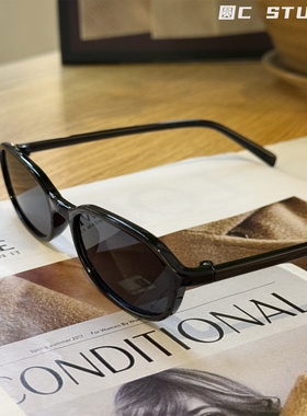 时髦小框简约复古近视墨镜潮小脸