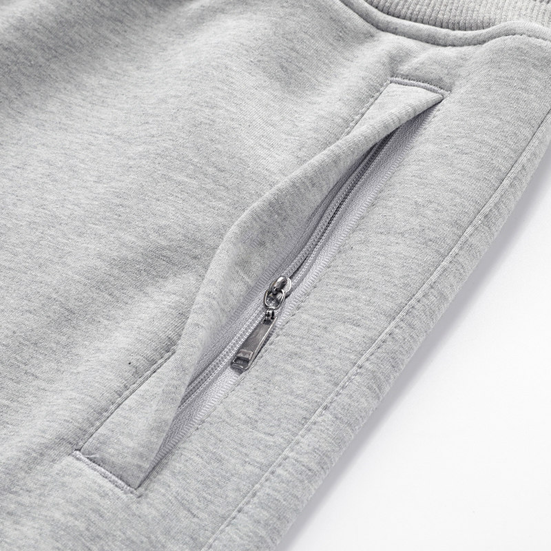 男子针织纯棉卫裤春秋季灰色加绒裤 哥思达休闲裤