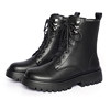 2026 Autumn and Winter Martin boots women's genuine cowhide soft-soled genuine leather short boots plus velvet women's boots flat-soled British style thick-soled leather boots