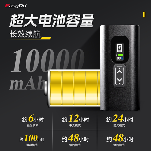 easydo自行车灯夜骑高亮前灯山地车公路车通用骑行团购装备夜行灯 - 图1
