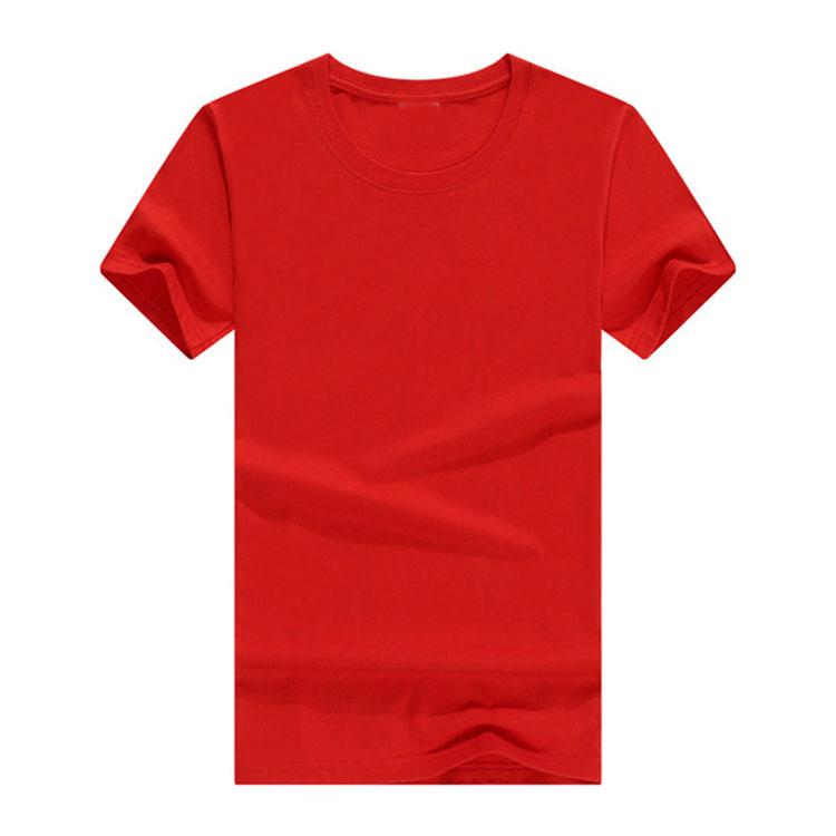 定制精梳全棉圆领短袖男女通用文化衫志愿者T恤DIY订做广告衫批零 - 图1