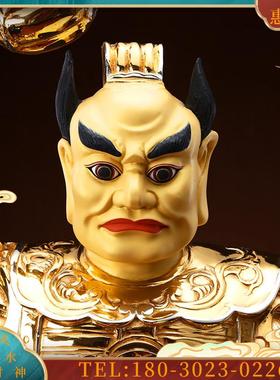 监斋使者监斋菩萨佛像大圣紧那罗王纯铜像供奉摆件【议价】