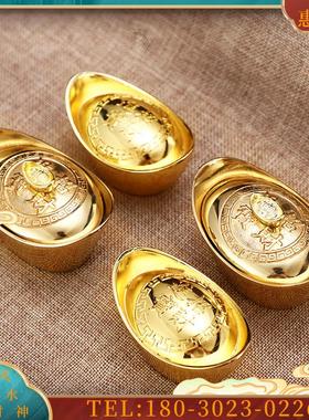 佛具纯铜宝招财进宝店铺风水摆饰财神聚宝盆金宝【议价】