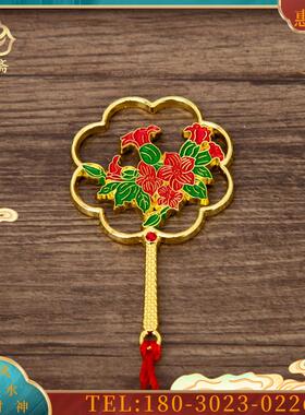 金扇子法器九姑娘九公子小狐狸像武器男女手里拿扇子摆件