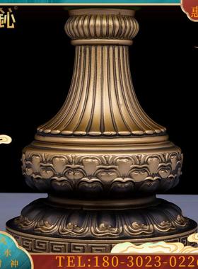 D琉璃莲花灯佛前供灯佛家道家用品佛堂寺庙家用长明灯摆件