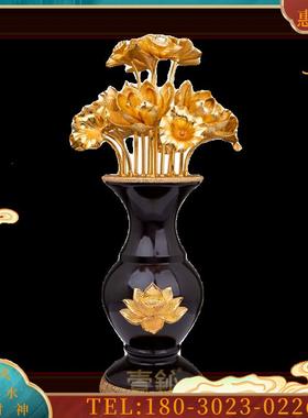 ED金莲花双层宫灯佛前供灯佛家道家用品佛堂寺庙家用长明灯