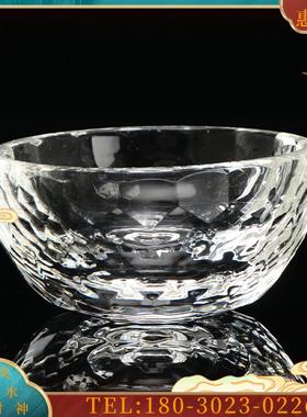 佛具水晶碗七宝供碗供水杯七彩佛堂贡杯玻璃碗家居供【议价】