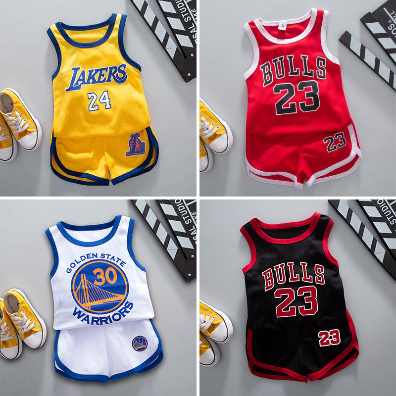 儿童nba篮球服套装幼儿园小学生训练速干夏季男童背心表演服1-9岁_虎窝淘