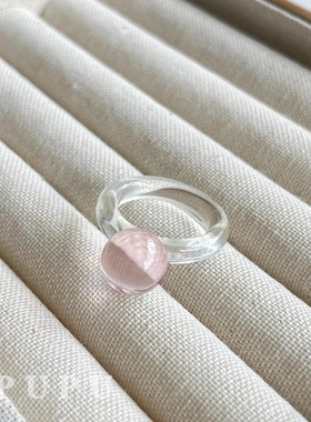 均码彩色现货戒指PUPU简约