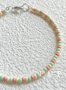 手工手链串珠原创浪漫女