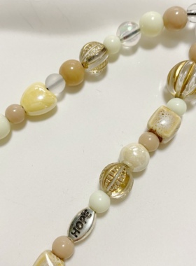 原创串珠手工圆珠链女