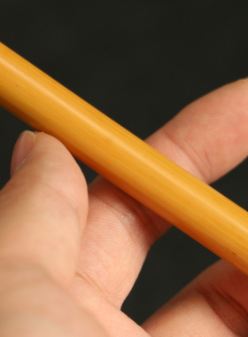 纯手工打磨天然实心玉竹教鞭竹根