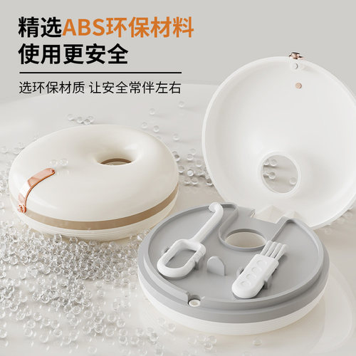 牙套盒便携随身牙齿保持器盒子小巧儿童正畸隐形矫正器存放收纳盒 - 图0