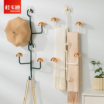 Hanging hat containing seminal student Dormitory Scarf with Duck Tongue Cap Wall-mounted Cloister Wardrobe Door Rear Hook Hung Hanger