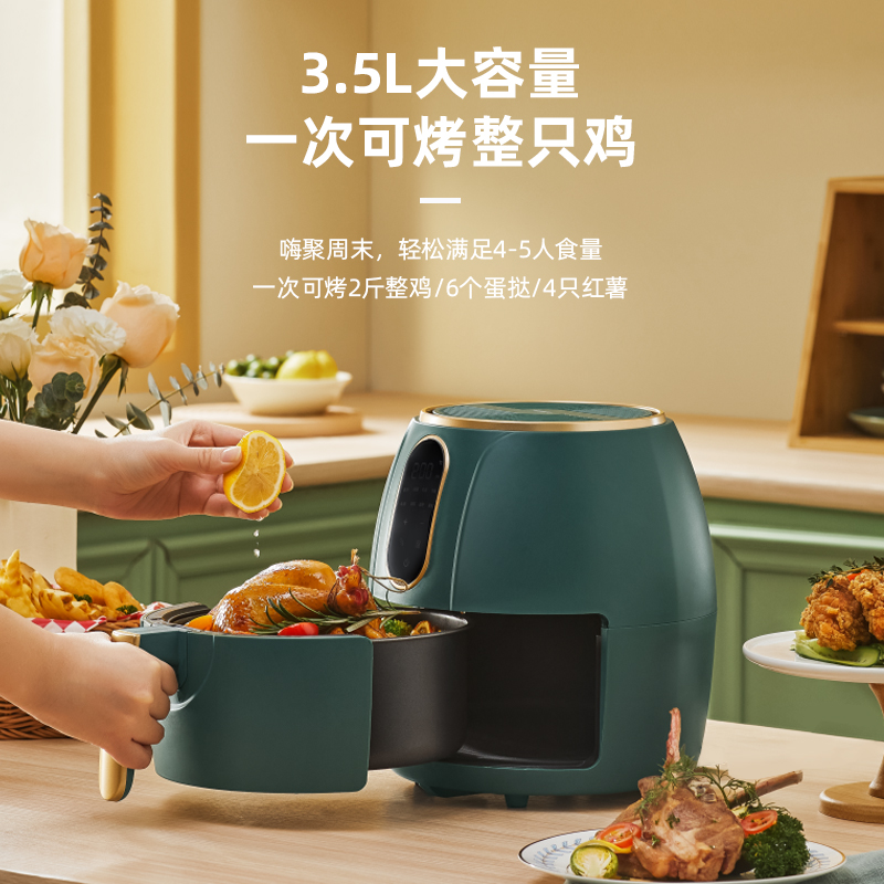 ter旗舰店TER空气炸锅家用新款大容量无油炸锅机薯条机全自动智能小电炸锅1