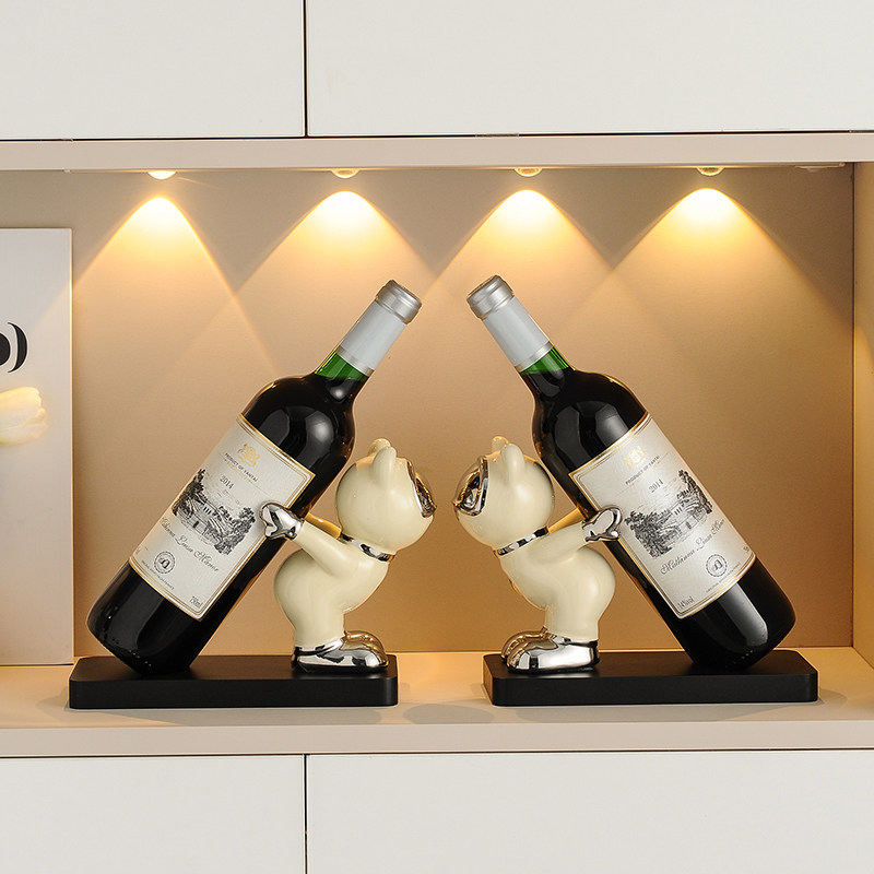 北欧ins风暴力熊红酒架杯架摆件客厅酒柜葡萄酒收纳展示架装饰品,淘宝优惠券,粉丝福利购,淘宝优惠卷