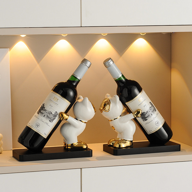 北欧ins风暴力熊红酒架杯架摆件客厅酒柜葡萄酒收纳展示架装饰品,淘宝优惠券,粉丝福利购,淘宝优惠卷