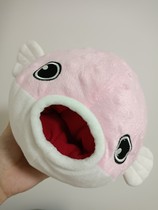 Big fat ball fish paparazzi stuffed with toys.