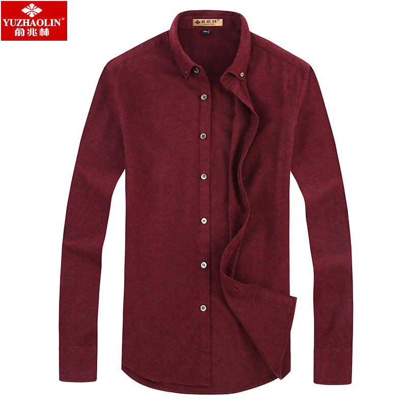 俞兆林男士长袖纯棉2020秋季潮衬衫 瑞飞服饰衬衫