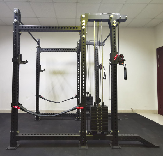 Double Flying Bird + Squat Rack Full Frame Squat Rack Multi-Function