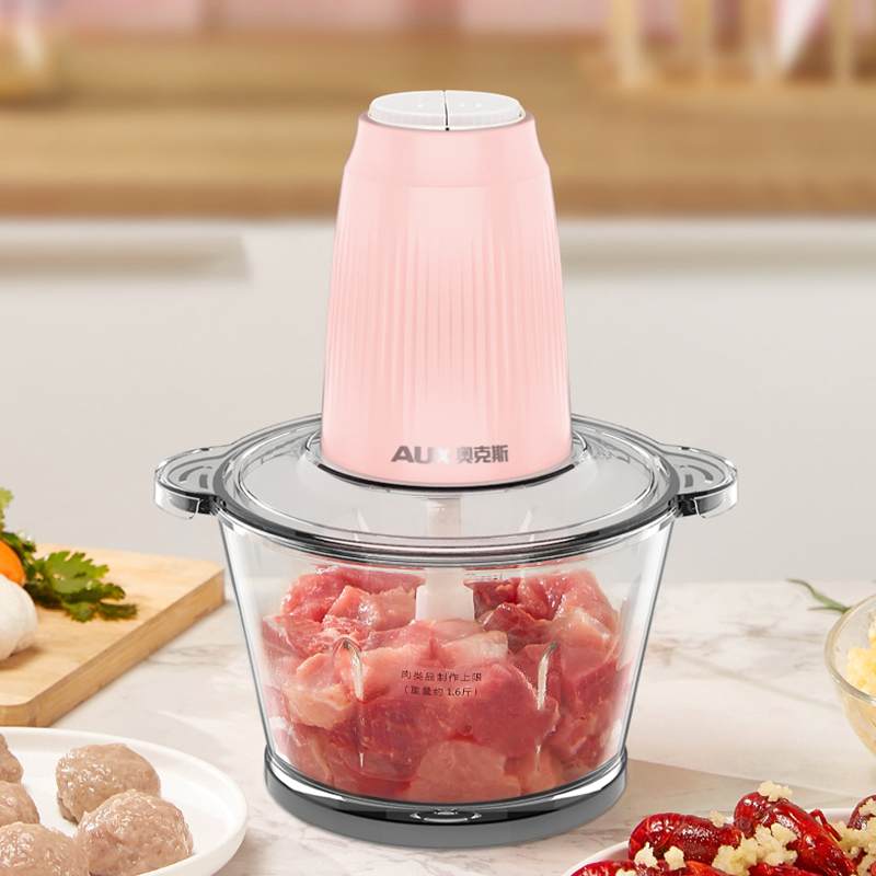 奥睿思电器专营店奥克斯绞肉机家用电动小型全自动辅食机绞菜多功能打肉馅蒜蓉辣椒3