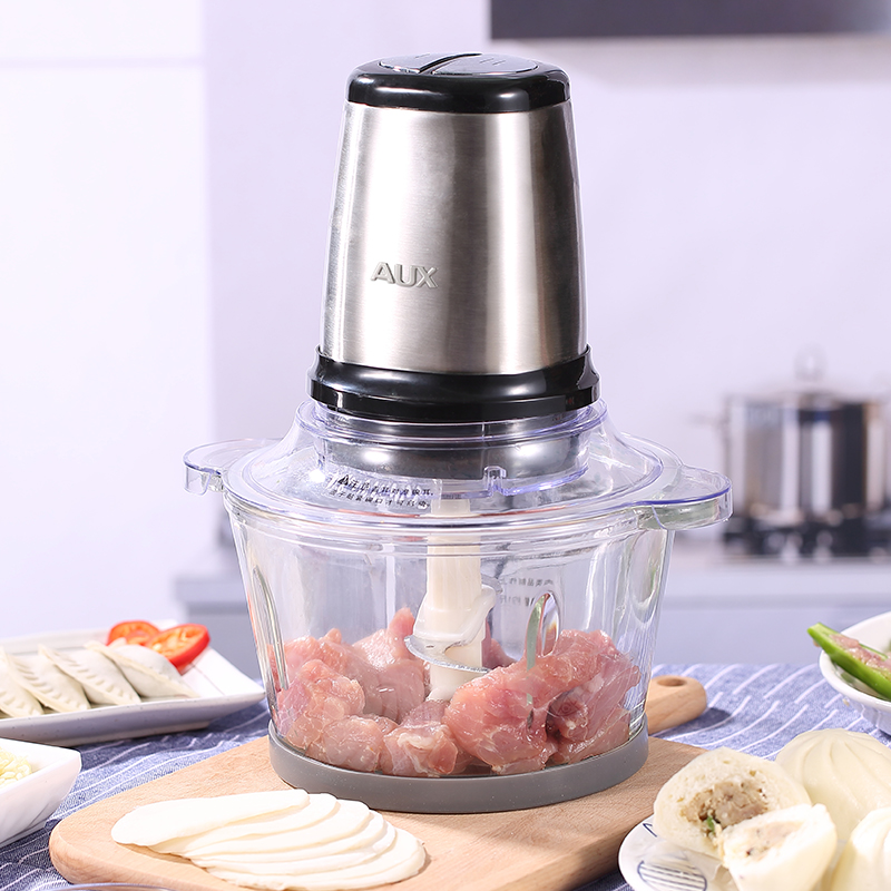 奥睿思电器专营店奥克斯绞肉机家用电动小型不锈钢全自动搅饺馅菜蒜蓉辅食机料理机1