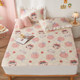 Tatami pure cotton thickened bed cover single piece white peach princess cotton clamped bed sheets four seasons universal kang cover three-piece set