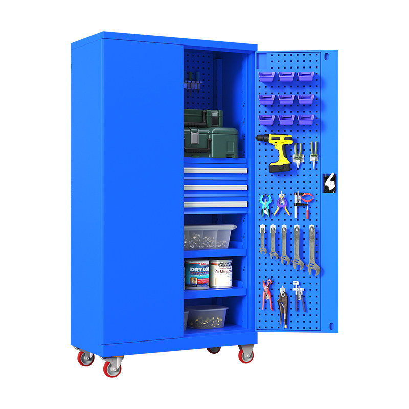 重型工具柜加厚储物柜停车场地下铁皮柜车间移动工具收纳柜带轮子,淘宝优惠券,粉丝福利购,淘宝优惠卷