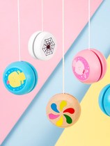 Yoyo Ball with Fried Balls Children 8-Year-Old Puzzle Kindergarten Girl Wood Roundabout Yo-yo Toys Classic Nostalgia