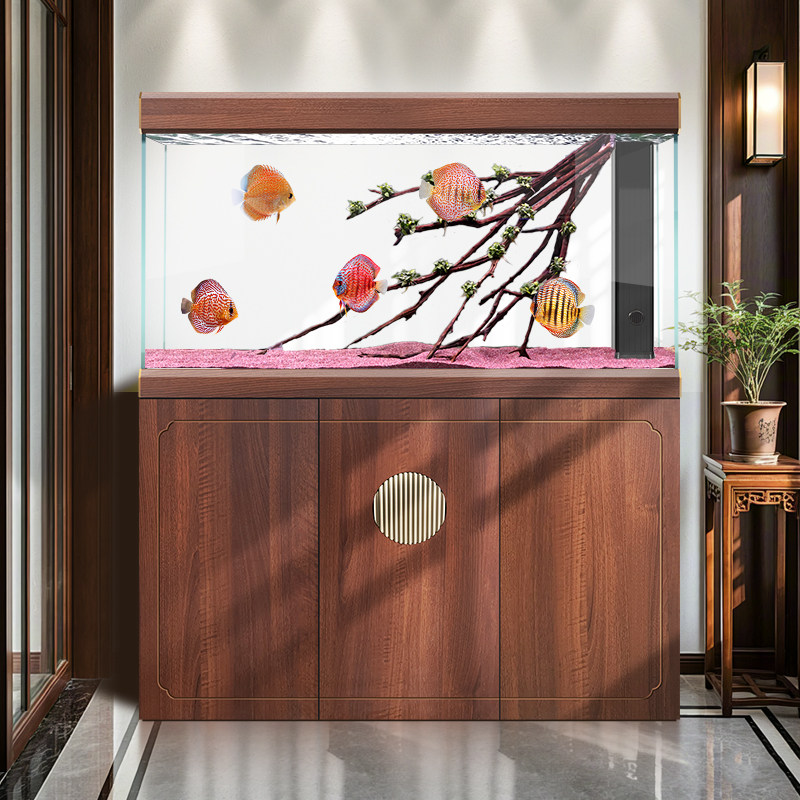 汉霸底滤鱼缸2025新款客厅家用落地超白玻璃大型水族箱生态龙鱼缸,淘宝优惠券,粉丝福利购,淘宝优惠卷