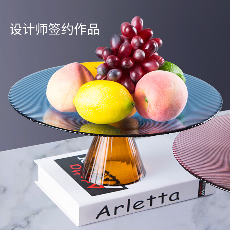 创意轻奢风水果盘子欧式客厅茶几家用玻璃结婚果盘吧台前台糖果盘,淘宝优惠券,粉丝福利购,淘宝优惠卷