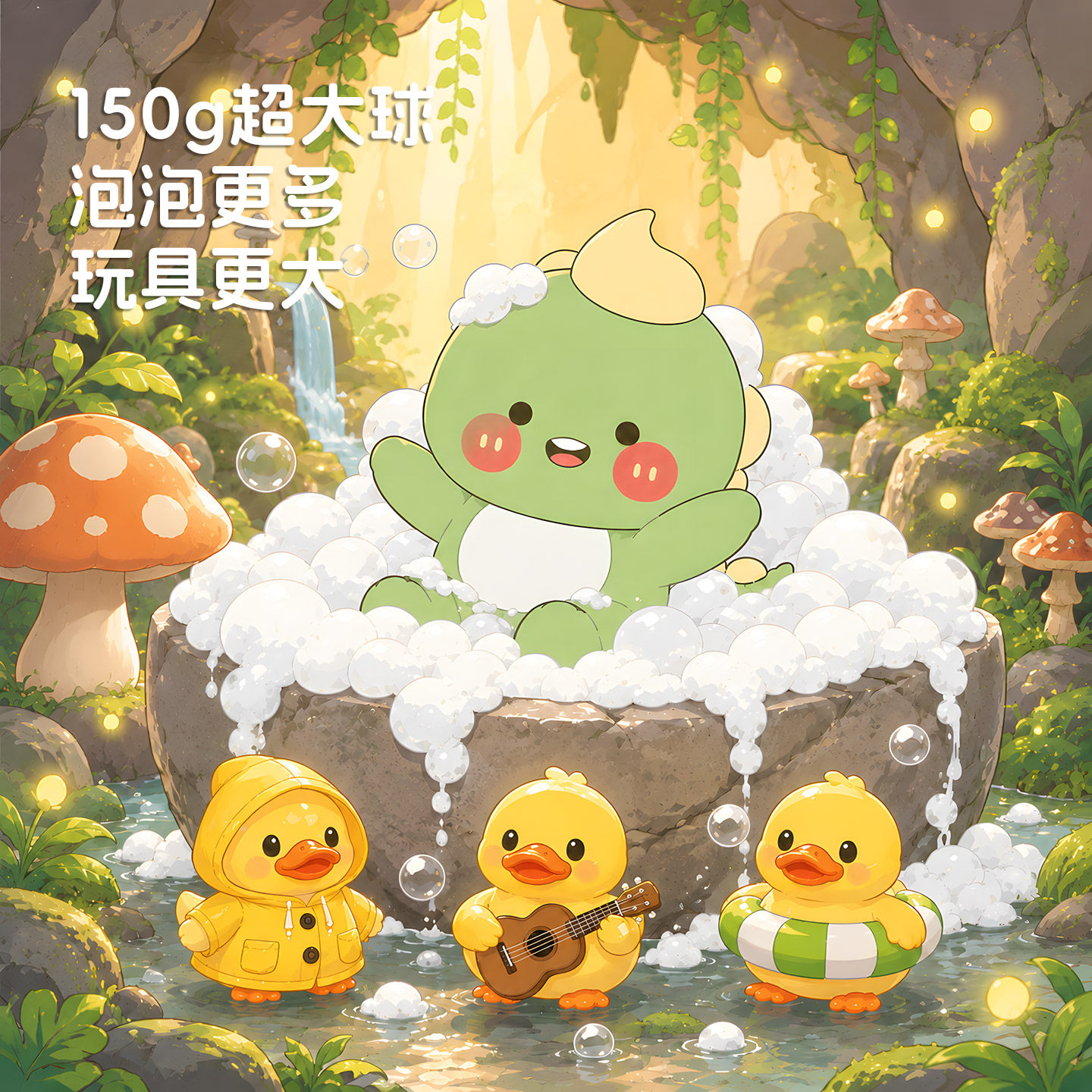 VROSE薇润泡澡球带玩具超多泡泡浴缸洗澡儿童宝宝沐浴精油浴盐球