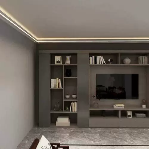 Накладная потолочная металлическая светодиодная линейная линейная лампа для создания двойных век для гостиной