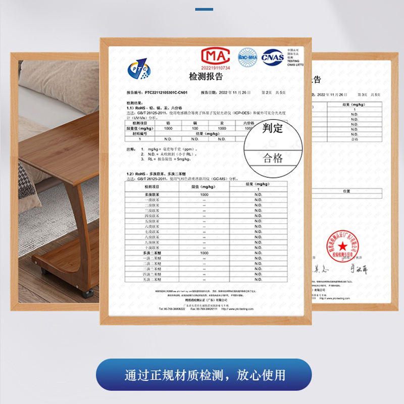 电脑桌小型家用可移动书桌楠竹迷你桌子懒人桌床上用床前桌床边桌