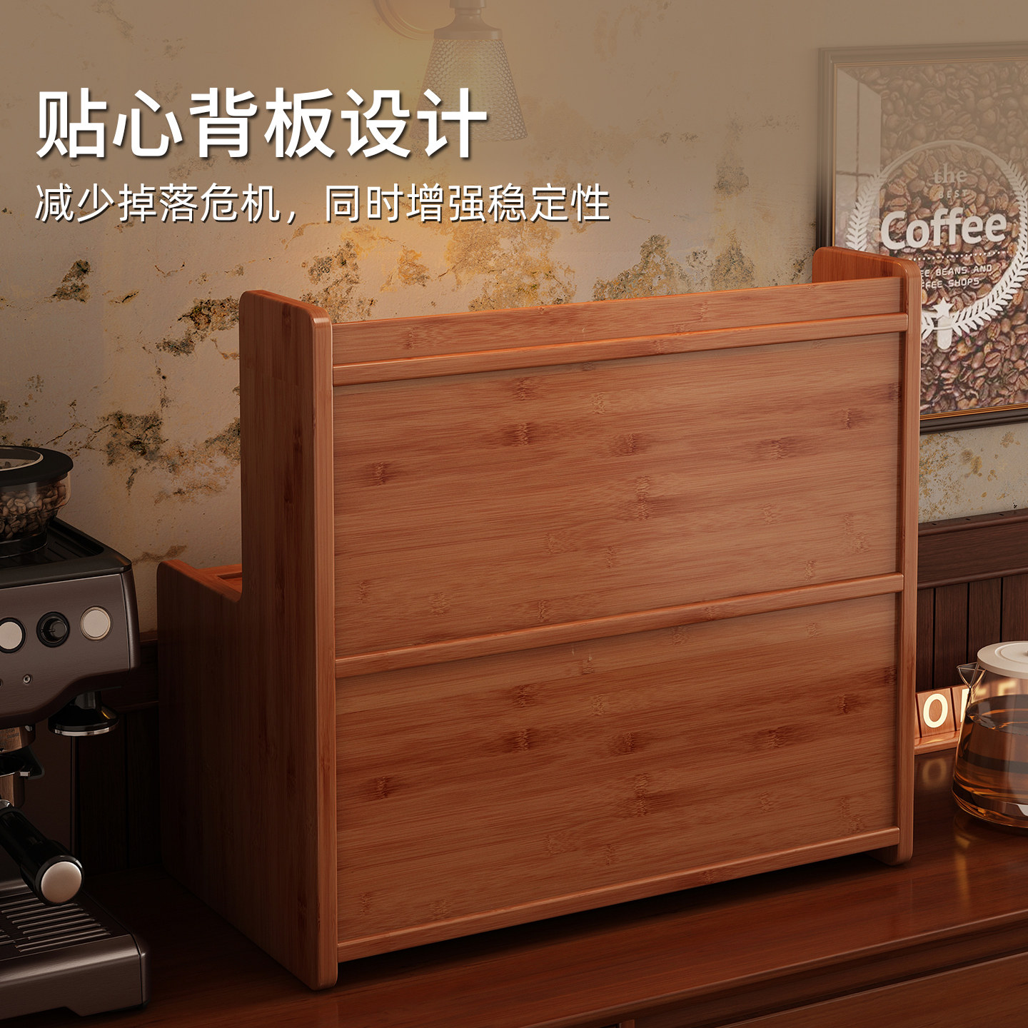 餐边柜中式复古风可移动边柜小型碗柜杯架收纳置物架家用厨房台面,淘宝优惠券,粉丝福利购,淘宝优惠卷